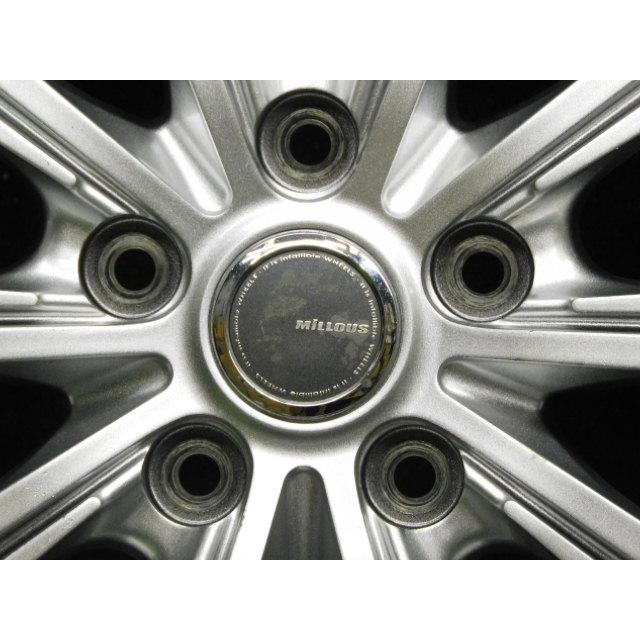 中古 ホイールタイヤ 4本 185/65R15 2023年製 8分山 ミルアス スタッドレス タイヤ ダンロップ ウィンターマックス WM03_2