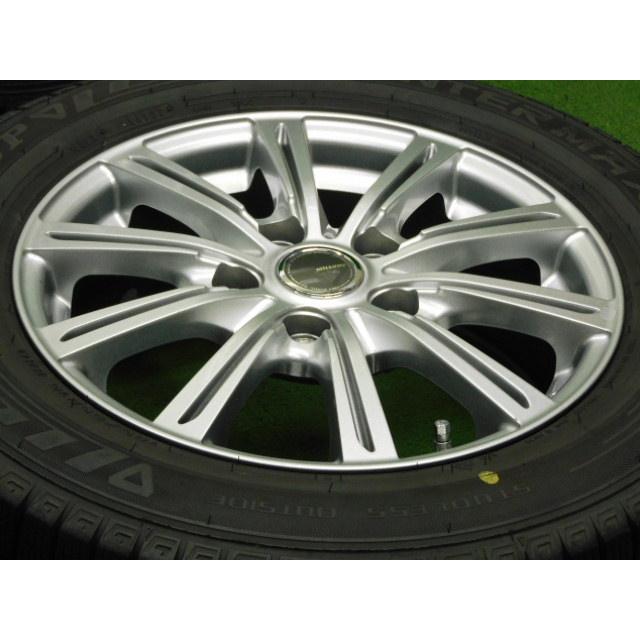 中古 ホイールタイヤ 4本 185/65R15 2023年製 8分山 ミルアス スタッドレス タイヤ ダンロップ ウィンターマックス WM03_3