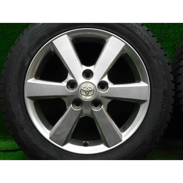 中古 ホイールタイヤ 4本 205/55R16 2025年製 トヨタ アイシス 純正 スタッドレス タイヤ ハンコック ウィンターIcept IZ3の画像