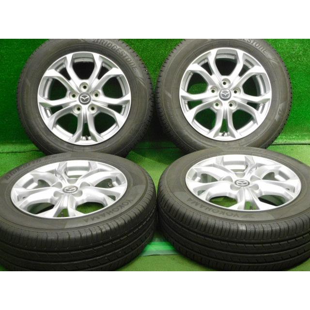 エコピア 中古 ホイールタイヤ 4本 215/60R16 2023年製 8分山 マツダ 
