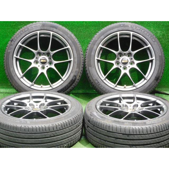 中古 ホイールタイヤ 4本 225/45R17 2019年製 8分山 BBS RF 506 