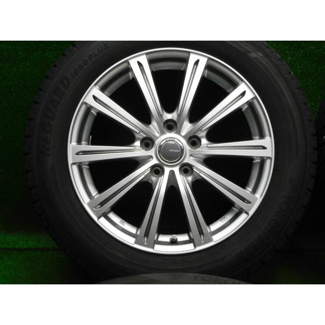 中古 ホイールタイヤ 4本 215/60R17 2017年製 7分山 ミルアス 