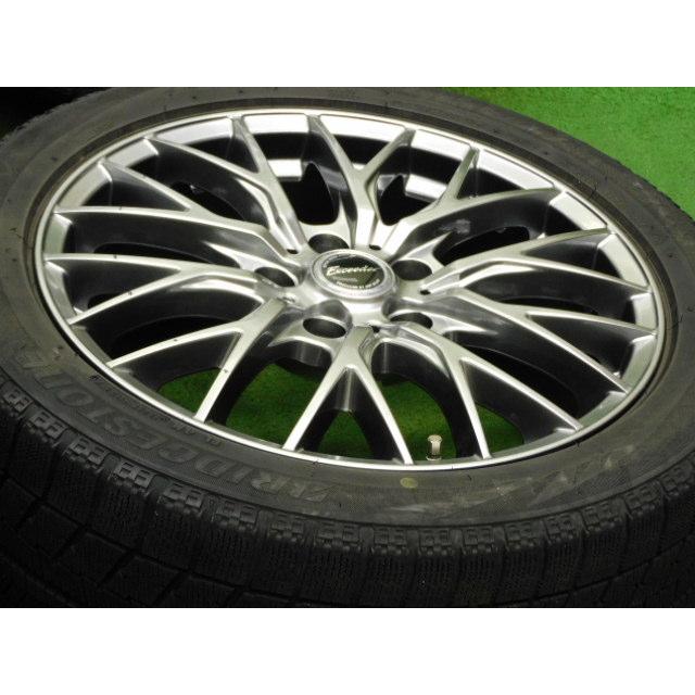 中古 ホイールタイヤ 4本 215/50R17 2017年製 4分山 エクシーダ E05II スタッドレス タイヤ ブリジストン ブリザック VRX_3
