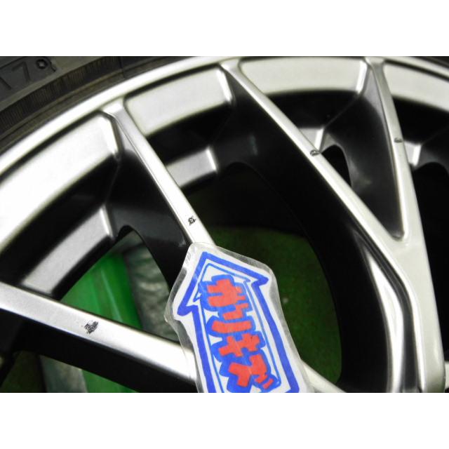 中古 ホイールタイヤ 4本 215/50R17 2017年製 4分山 エクシーダ E05II スタッドレス タイヤ ブリジストン ブリザック VRX_6