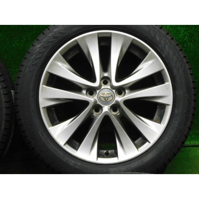 中古 ホイールタイヤ 4本 235/50R18 2023年製 トヨタ 20 アルファード 純正 スタッドレス タイヤ ノキアン ハッカペリッタR5の画像