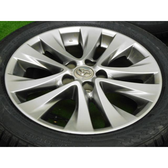 中古 ホイールタイヤ 4本 235/50R18 2023年製 トヨタ 20 アルファード 純正 スタッドレス タイヤ ノキアン ハッカペリッタR5の画像