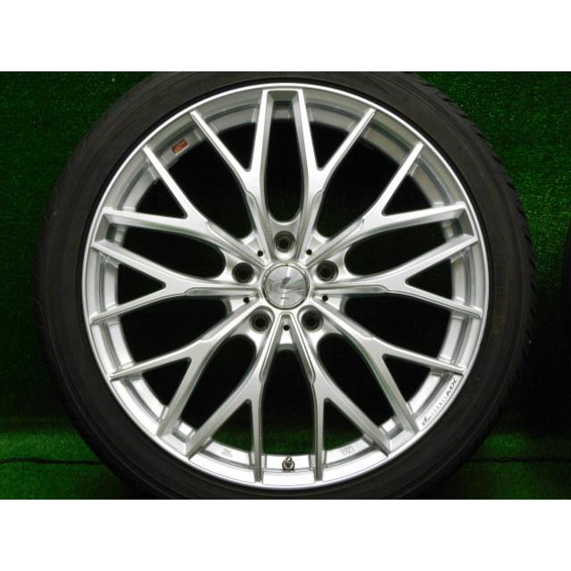 中古 ホイールタイヤ 4本 225/40R19 2023年製 7分山 WEDS レオニス MX ラジアル タイヤ ヨコハマ AVIDエンビガー_1