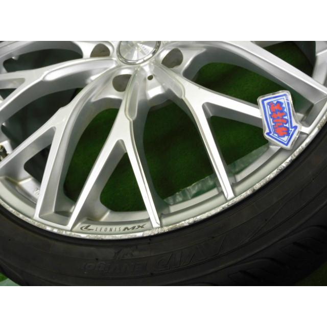 中古 ホイールタイヤ 4本 225/40R19 2023年製 7分山 WEDS レオニス MX ラジアル タイヤ ヨコハマ AVIDエンビガー_8