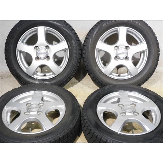 スタッドレスタイヤ4本セット 中古ホイールタイヤ 4本 155/65R13 ヴァイオレント スタッドレス