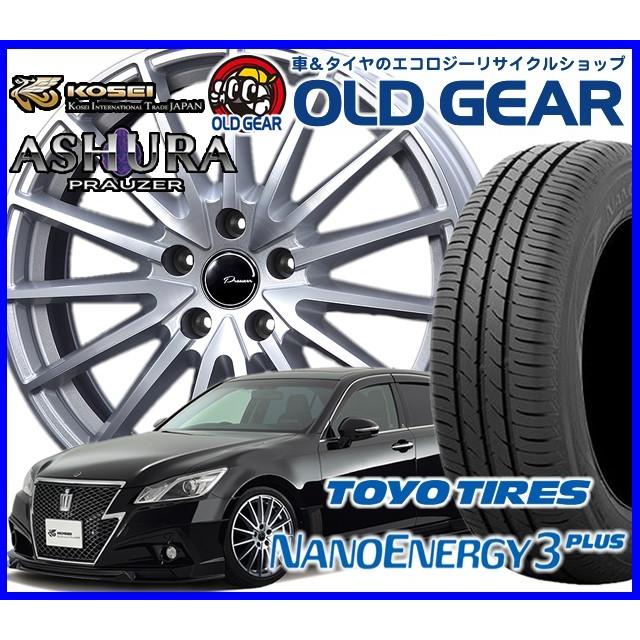 国産タイヤ アルミホイール 新品 4本セット KIT プラウザー アシュラ 185/60R16 16インチ 新品 トーヨー ナノエナジー 3 + バランス調整済み パーツ
