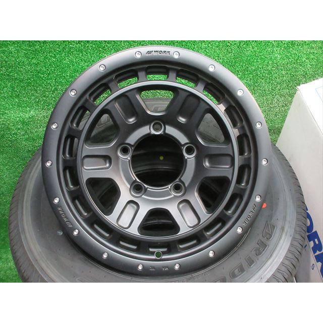 中古 ホイールタイヤ 4本 175/80R16 2023年製 9.5分山 ワーク クラッグ T-GRABICII ラジアル タイヤ BS デューラー H/L｜oldgear2｜02