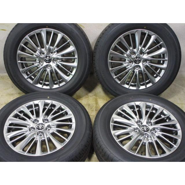中古 ホイールタイヤ 4本 225/60R17 2021年製 9.9分山 トヨタ