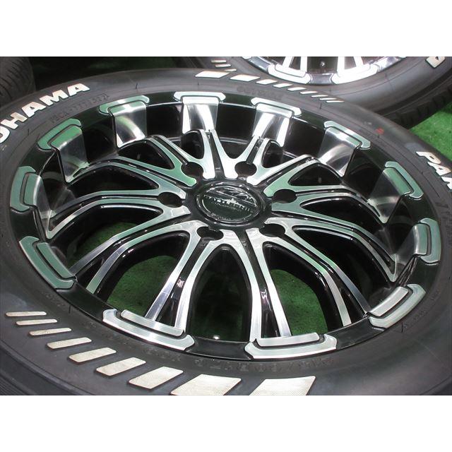 PARADA 中古 ホイールタイヤ 4本 215/60R17 2022年製 8分山 BADX 632 