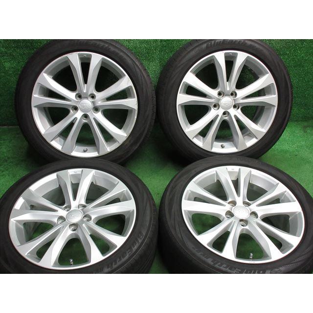 中古 ホイールタイヤ 4本 215/50R17 2018年製 7分山 スバル レガシィ  