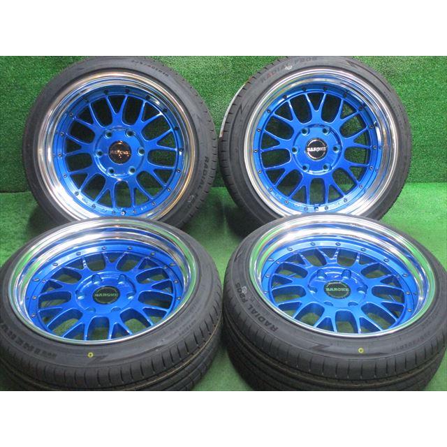 中古 ホイールタイヤ 4本 225/40R18 2023年製 0分山 ファブレス  