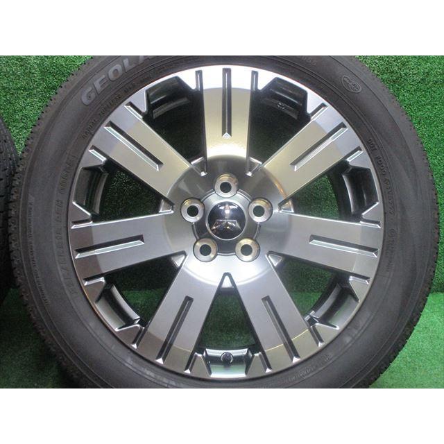 中古 ホイールタイヤ 4本 225/55R18 2022年製 7分山 ミツビシデリカ D:5 ジャスパー純正 ラジアル タイヤ ヨコハマ ジオランダー SUV GO55｜oldgear2｜02