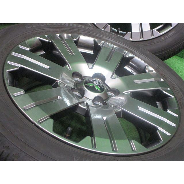 中古 ホイールタイヤ 4本 225/55R18 2022年製 7分山 ミツビシデリカ D:5 ジャスパー純正 ラジアル タイヤ ヨコハマ ジオランダー SUV GO55｜oldgear2｜03