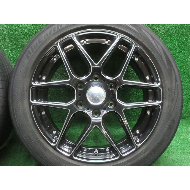 中古 ホイールタイヤ 4本 225/50R18 2019年製 4分山 レアマイスター プレミックスミュンスター ラジアル タイヤ ヨコハマ　ブルーアース RV-02｜oldgear2｜02