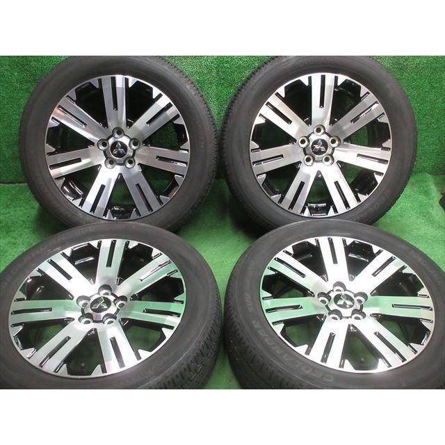 中古 ホイールタイヤ 4本 225/55R18 2019年製 9分山 三菱純正 デリカD5 