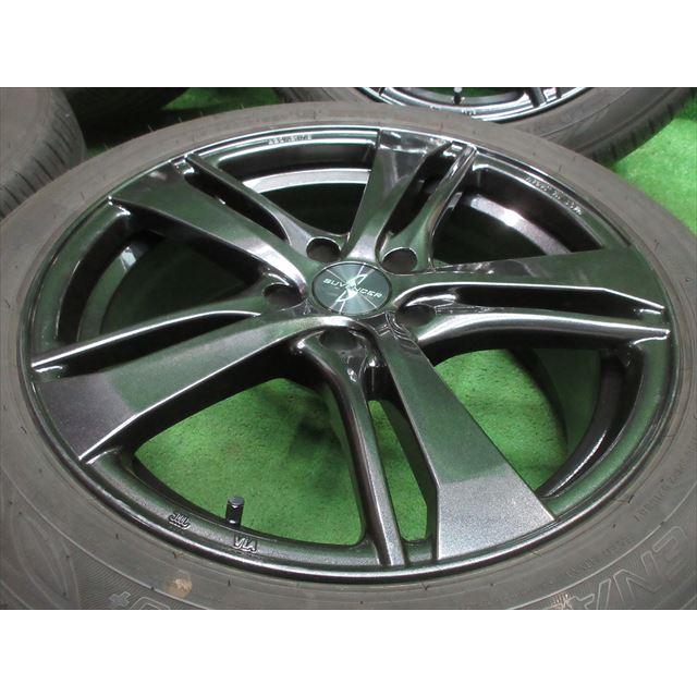 中古 ホイールタイヤ 4本 215/50R18 2022年製 8分山 【美品】SUVENCER 
