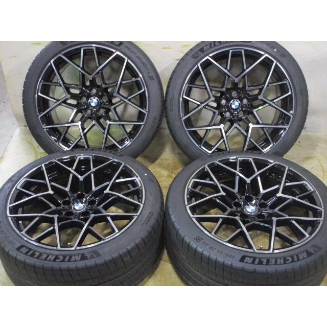 処分特価品 中古 ホイールタイヤ 4本 275/35R20 2020年製 8分山 BMW M8 