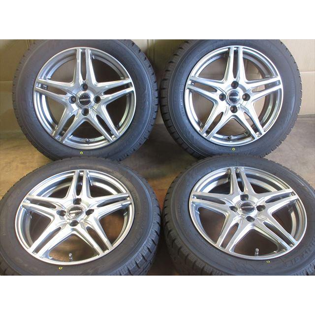 美品・新品タイヤ】アクア 【スタッドレスタイヤ】アルミホイール 15x5  