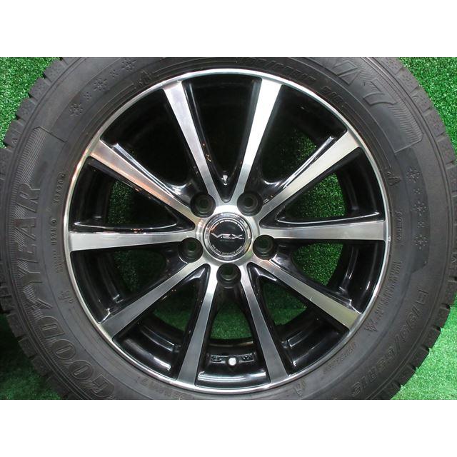 中古 ホイールタイヤ 4本 195/65R15 2020年製 8分山 VEX スタッドレス 