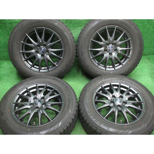 中古 ホイールタイヤ 4本 195/65R15 20年製 7分山 【美品】 ヴェルヴァ 