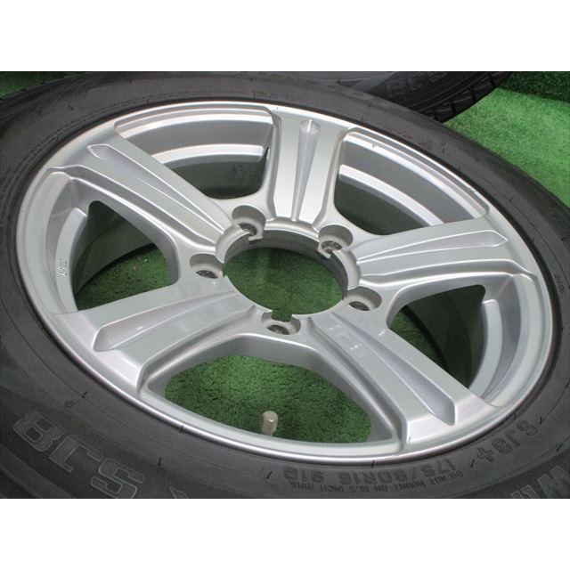 中古 ホイールタイヤ 4本 175/80R16 2021年製 7分山 ジムニー用 スタッドレス タイヤ ダンロップ ウィンターマックス SJ8｜oldgear2｜03