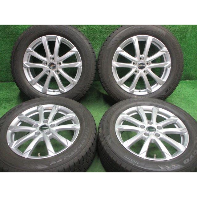 中古 ホイールタイヤ 4本 225/60R17 2018年製 7分山 KOSEI クレイシズ