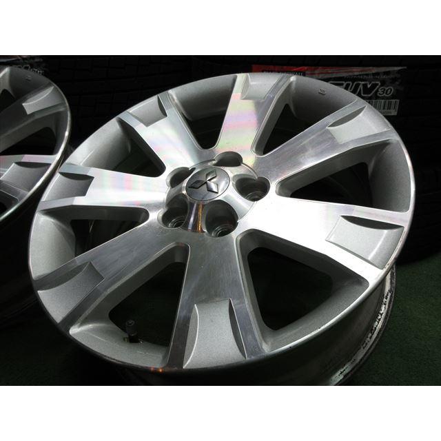 中古 ホイールタイヤ 4本 225/55R18 2023年製 三菱純正 デリカ D5 