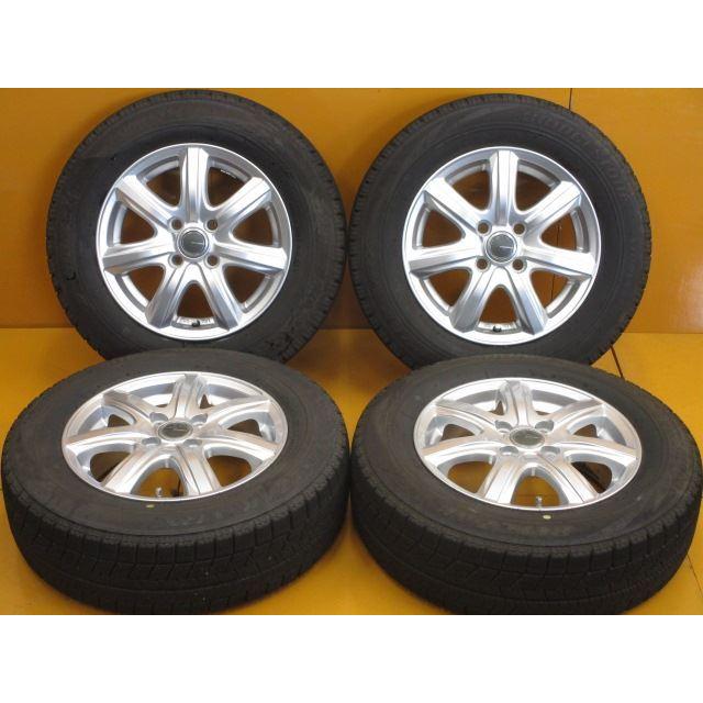 中古 ホイールタイヤ 4本 175/70R14 2019年製 7分山 ミルオス