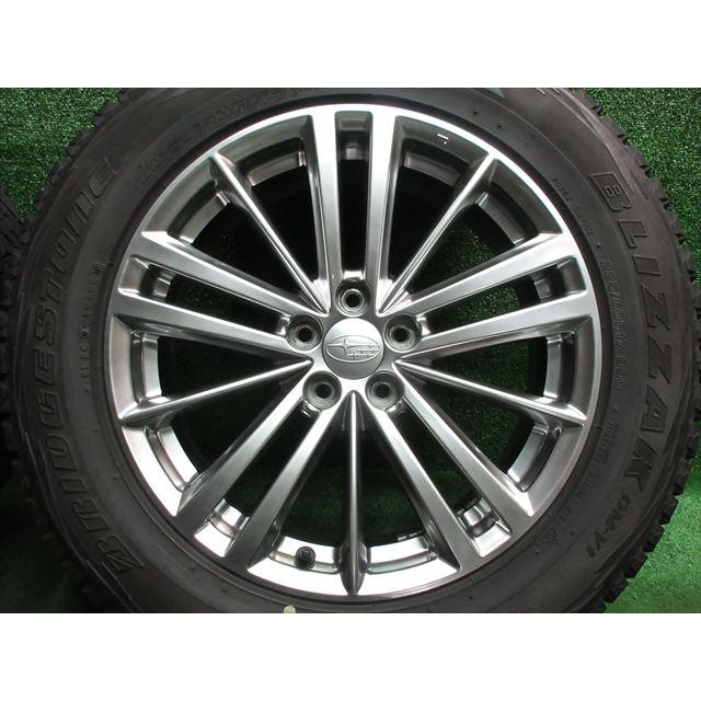 ブリザック 中古 ホイールタイヤ 4本 225/60R17 2013年製 8分山 スバル 
