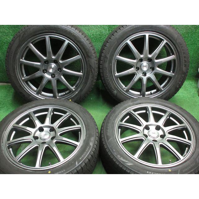 ブリザック 中古 ホイールタイヤ 4本 225/50R18 2024年製 9分山