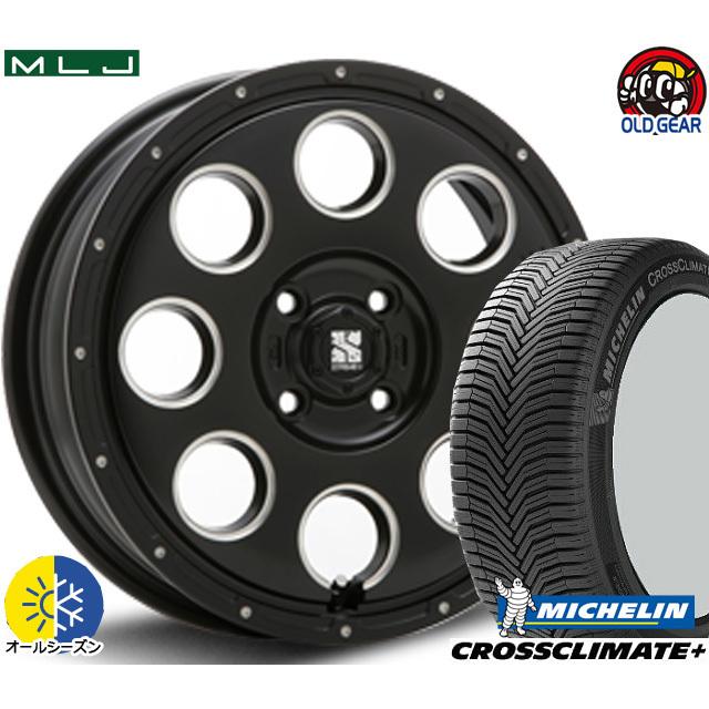 165/65R15 ミシュラン クロスクライメイト+ 新品 オールシーズンタイヤ ホイール4本セット MLJ XTREME-J KK03 15インチ 4.5J 4H100