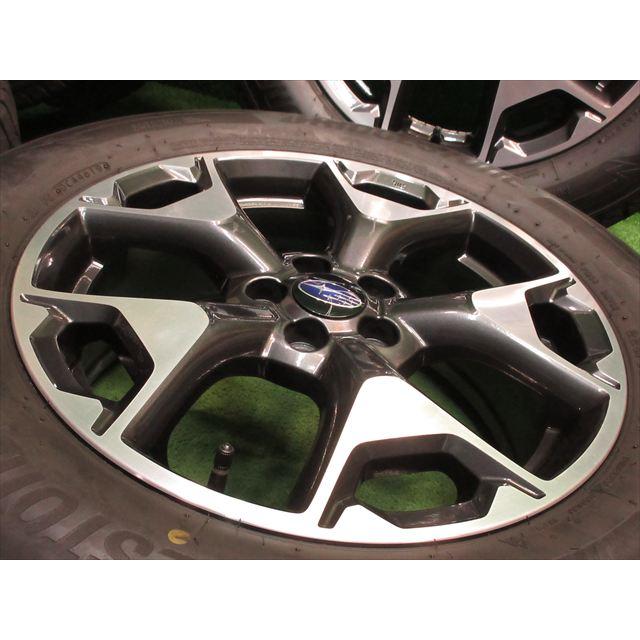 スバル純正ホイール スタッドレスBLIZZAK 225/60R17 4本 ブリザック 中古 ホイールタイヤ 4本 225/60R17 2019年製 6分山 スバル