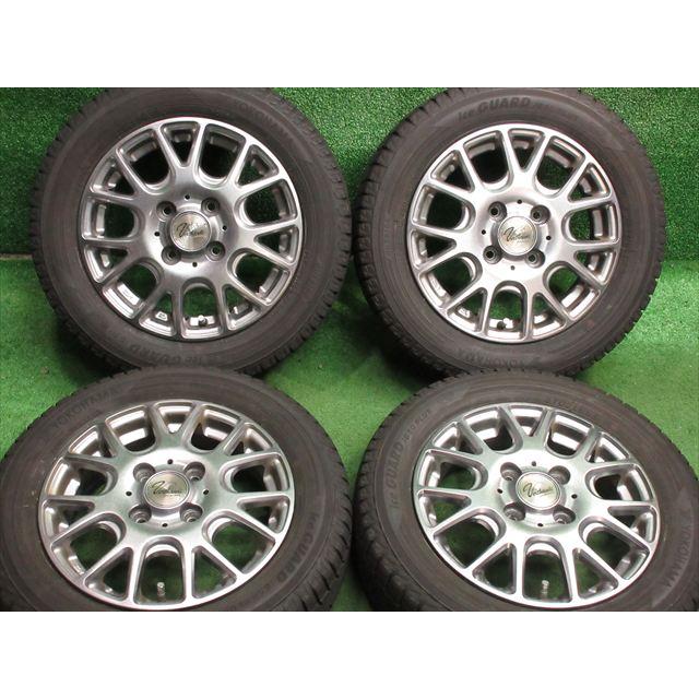 iceGUARD 中古 ホイールタイヤ 4本 155/65R13 2020年製 6分山 ヴェル