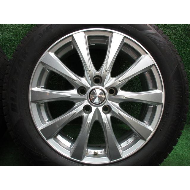 ブリザック 中古 ホイールタイヤ 4本 215/55R17 2021年製 8分山