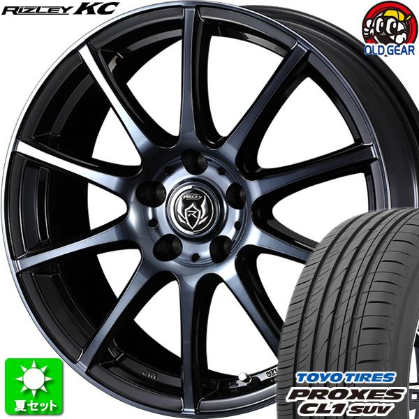 215/60R16 トーヨータイヤ プロクセス CL1 SUV 新品サマータイヤ ホイール 4本セット ウェッズ ライツレー KC ブラックポリッシュBC 16インチ 5H114.3