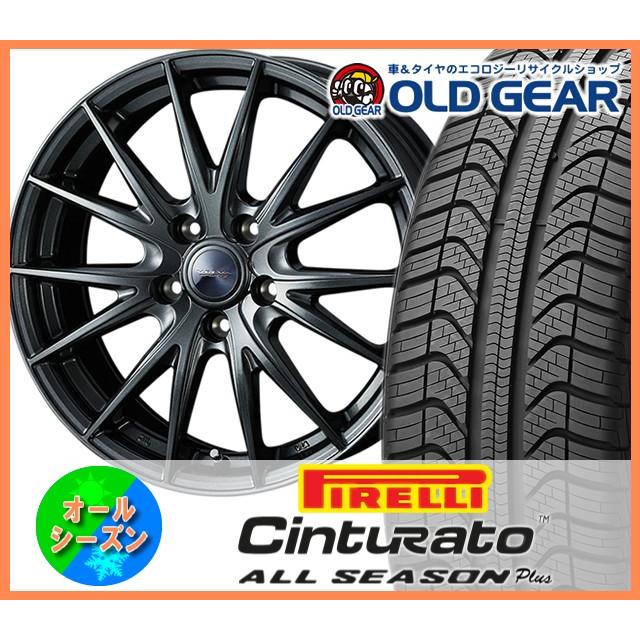 チントゥラート オールシーズン プラス 185/55R16 オールシーズン タイヤ・ホイール 新品 4本セット ウエッズ　ヴェルヴァスポルトII パーツ バランス調整済み！