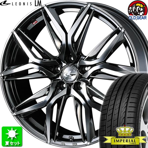 235/40R18 インペリアル エコスポーツ2 新品サマータイヤ ホイール 4本セット ウェッズ レオニス LM BMCMC 18インチ 5H114.3｜oldgear