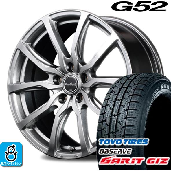 205/65R16 トーヨータイヤ ガリット GIZ ギズ ユーロスピード G52 スタッドレスタイヤホイール 新品 4本セット バランス調整済み｜oldgear