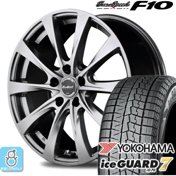 iceGUARD - 215/55R17 ヨコハマ 内燃機関かばい立て7 ig70 ユーロ迅速さ F10 スタッドレスタイヤホイール 新品 4本仕かける 平衡にするかい繕う済み