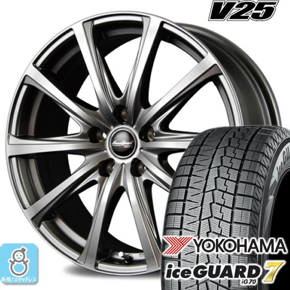 205/50R17 ヨコハマ アイスガード7 ig70 ユーロスピードV25 スタッドレスタイヤホイール 新品 4本セット バランス調整済み