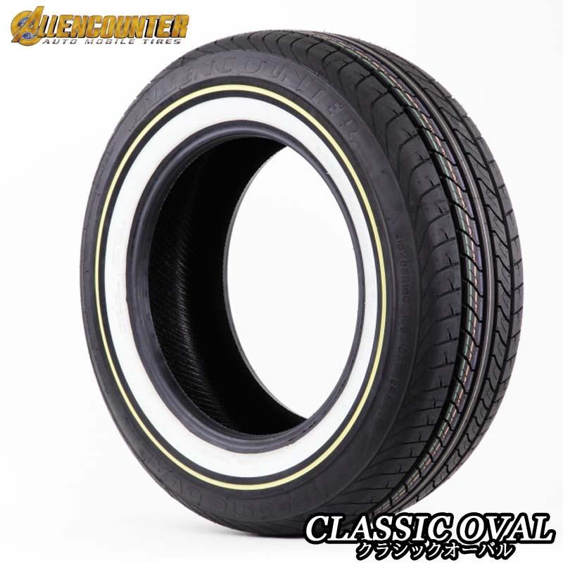 オーレンカウンター　クラシックオーバル　215/65R16 4本セット 4本セット】サマータイヤ ホワイトリボン/イエローライン 送料