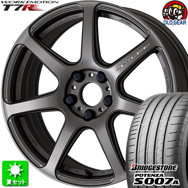 POTENZA - 215/50R17 ブリヂストン ポテンザ S007A 新品朱夏タイア 車輪 4本仕掛ける 細工物 情感 T7R 引っ敷き炭素 (MGM) 17in 5H114.3 車、バイク、自転車-タイヤ、ホイール