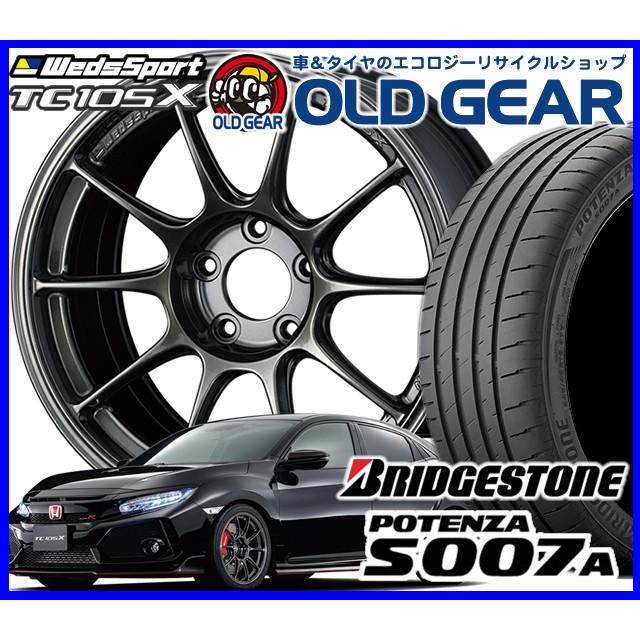 ウェッズスポーツ Tc105x 新品 ブリヂストン Tc105x ポテンザ S007a タイヤ ホイール バランス調整済み 4本セット ウェッズ ポテンザ 新品 215 40r17 パーツ S007atc105x8 オールドギア