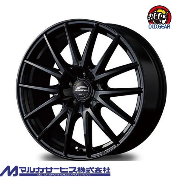 4本注文で送料無料 マルカサービス SCHNEIDER SQ27 15インチ 4.5J+45 4-100 メタリックブラック 新品ホイール 1本販売