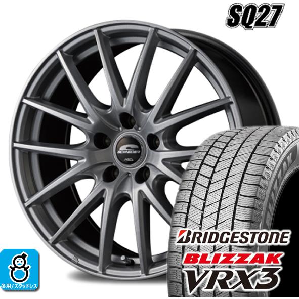 215/60R16 ブリヂストン ブリザック VRX3 マルカ シュナイダー SQ27 スタッドレスタイヤホイール 新品 4本セット バランス調整済み