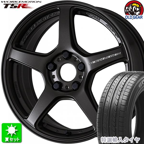 245/40R18 特選インポートタイア 新品朱夏タイア 車輪 4本仕掛ける 細工物 情感 T5R マットグラファイト (MGK) 18in 5H114.3 夏タイヤ、ホイールセット-自動車